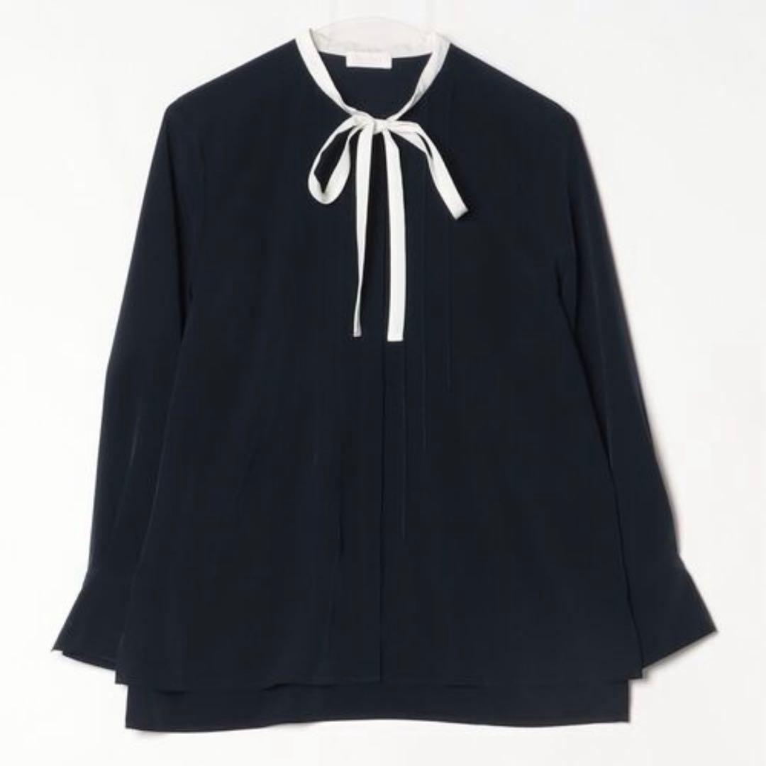 未使用　トゥモローランド ボールジィ クリアデシンボウタイブラウス
