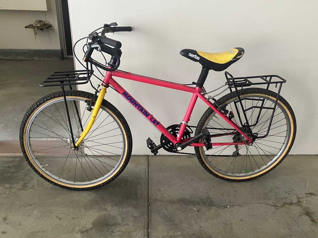 MOUNTAIN CAT マウンテンバイク ピンク/イエロー