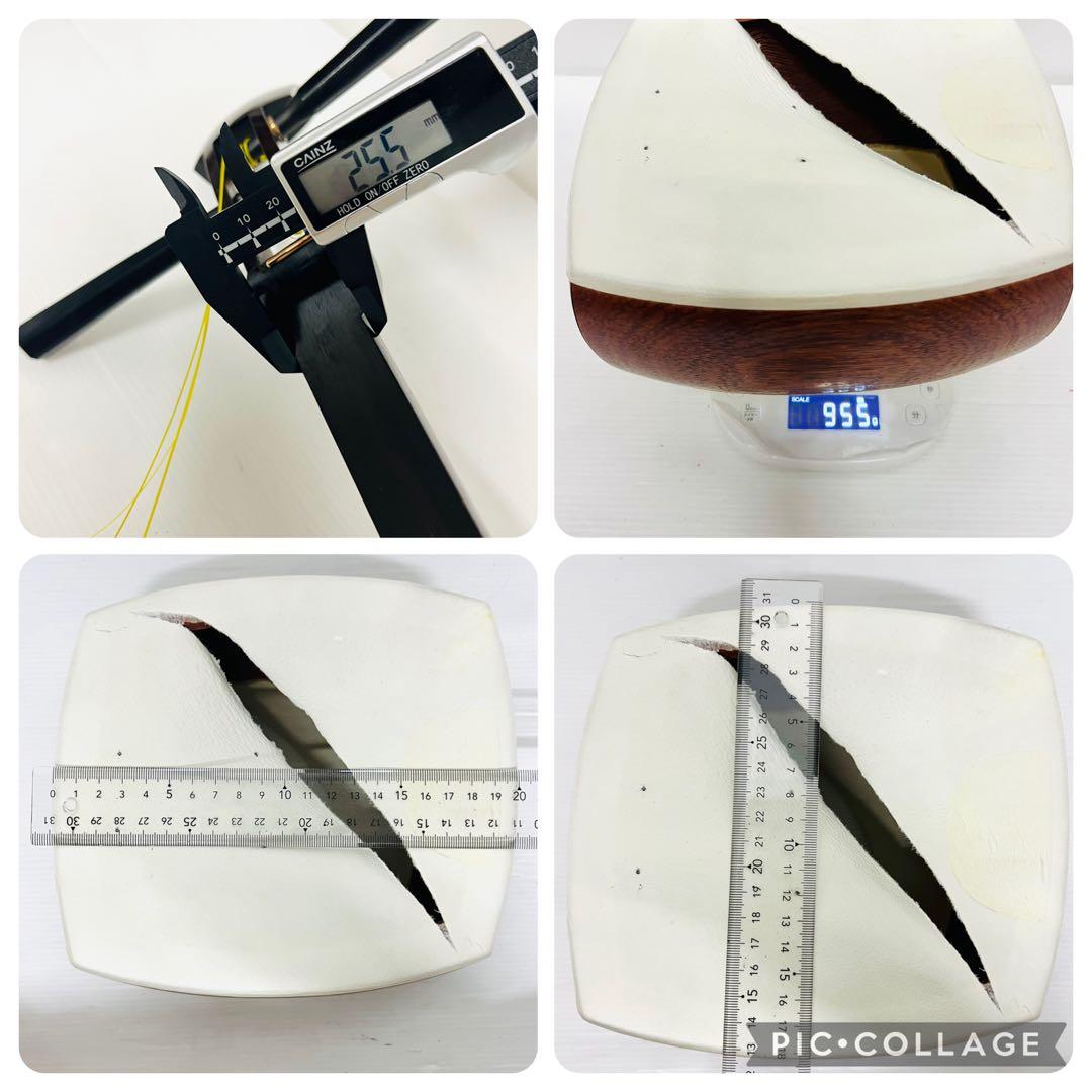 三味線　ハードケース付　紅木 綾杉胴 金細