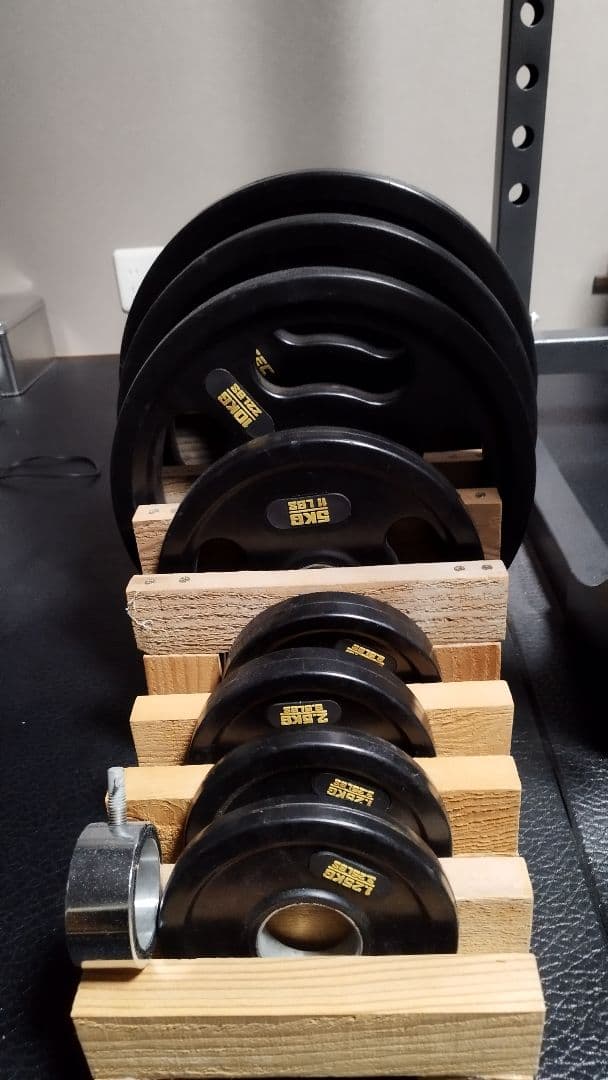 パワーラックとIROTECオリンピックバーベルセット　引取限定