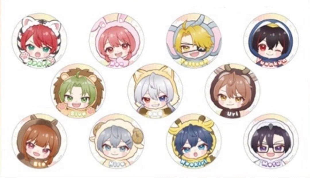 カラフルピーチ　東武動物公園　トレーディング　缶バッジ　クリアカード　計44個