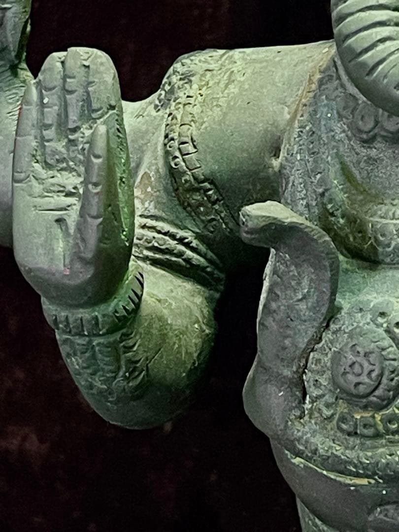 値下げ！ブロンズ製ガネーシャ神像高さ33cm重さ3.4kg