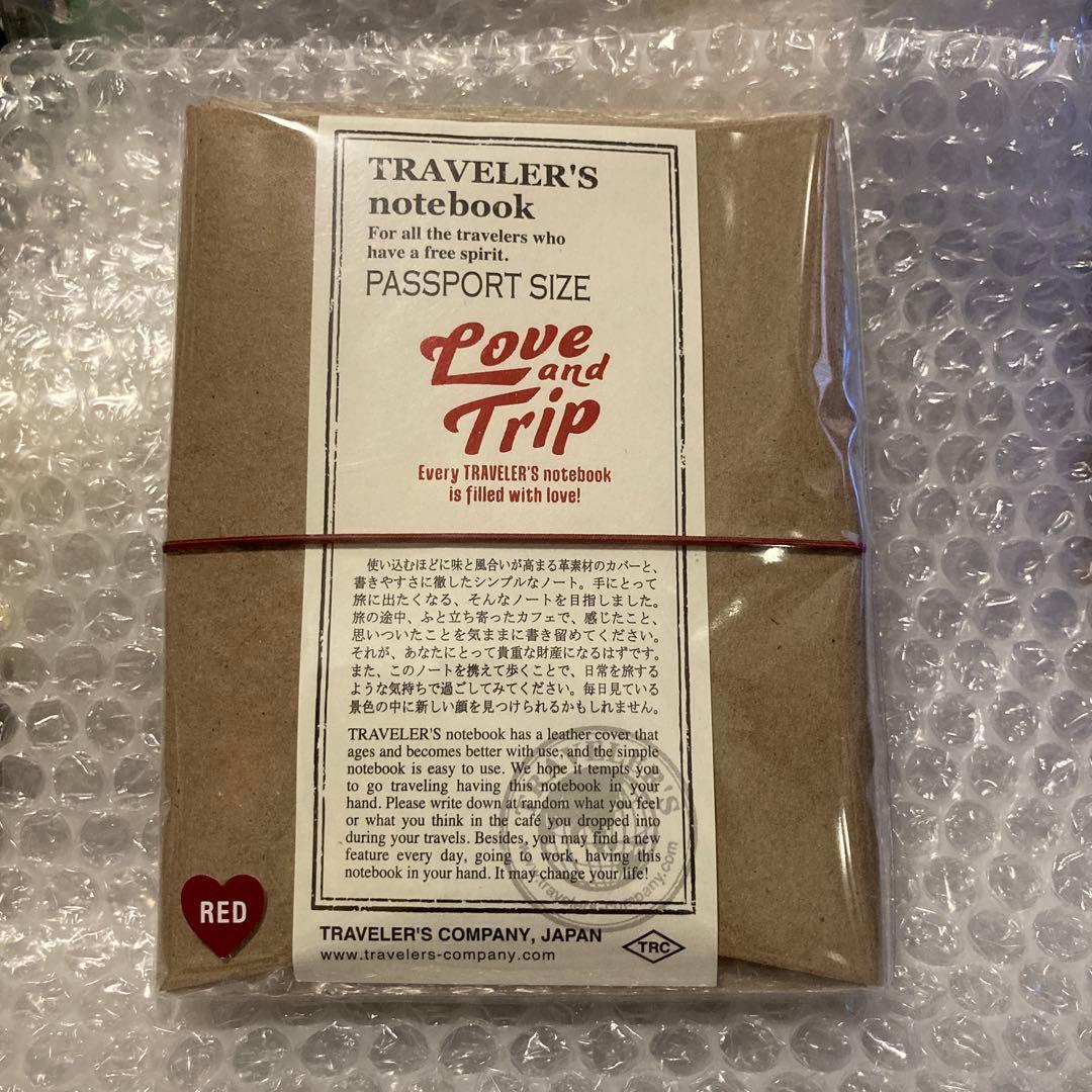 トラベラーズノートLove and Tripパスポートサイズ レッド