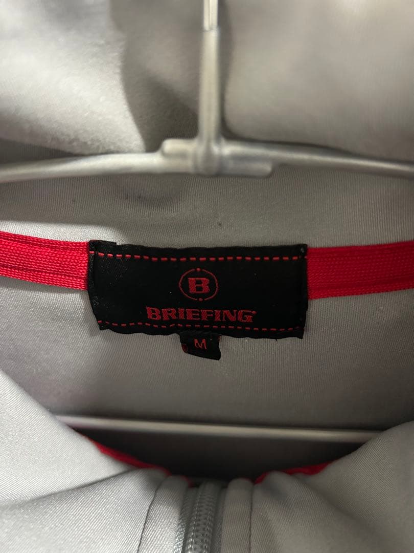 BRIEFING ゴルフ　グレー フード　パーカー M ブリーフィング