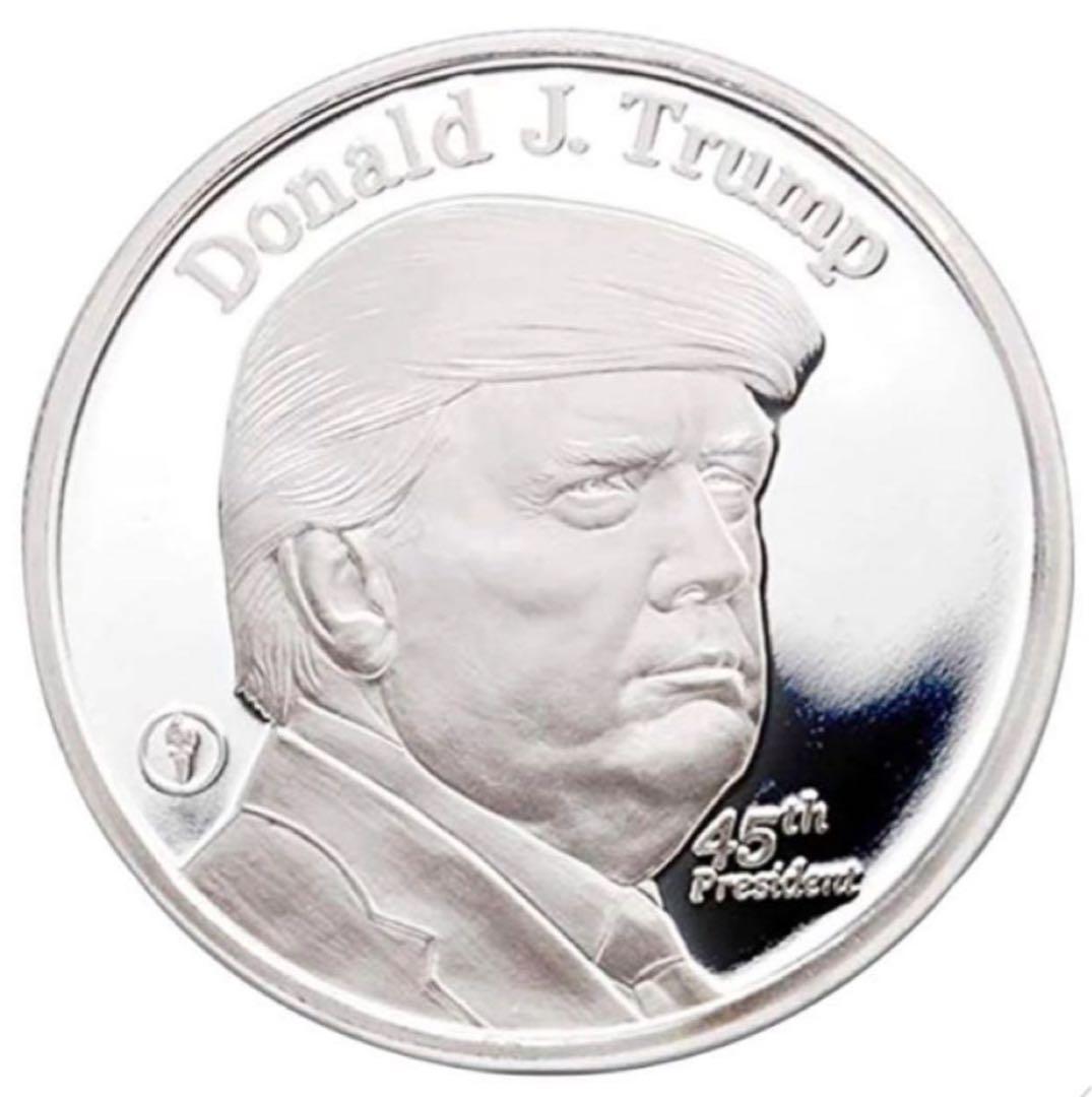 新品　1 トロイ・オズ .999 純銀メダル ドナルド・トランプ　ホワイトハウス