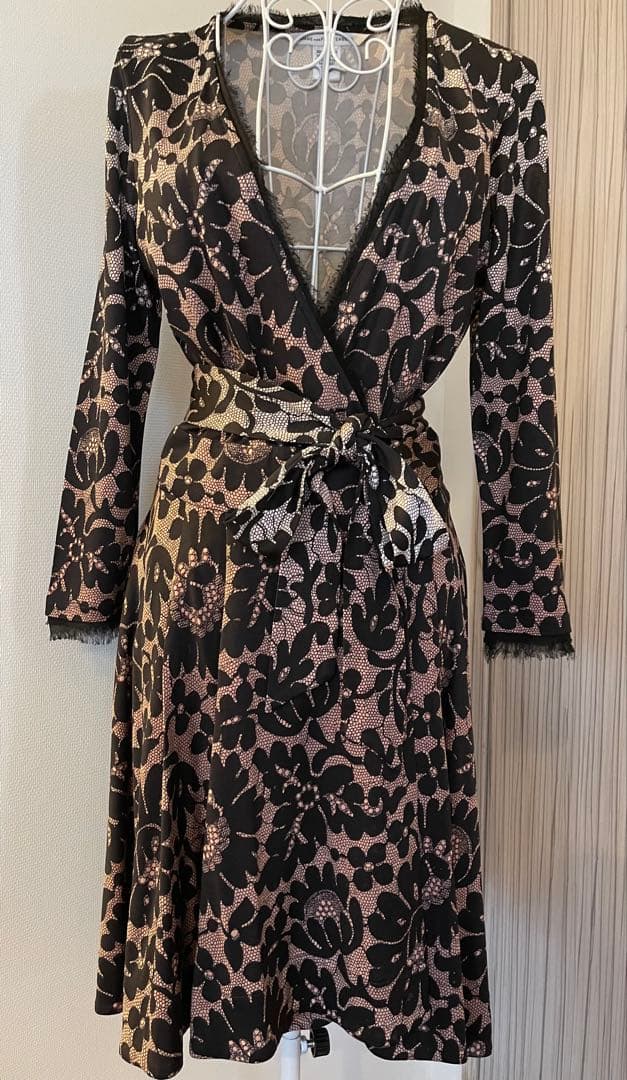 DVF シルクラップドレス