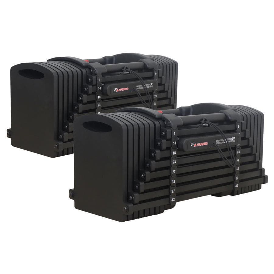 パワーブロック ダンベル 可変式 筋トレ 42kg 2個 24段階調節