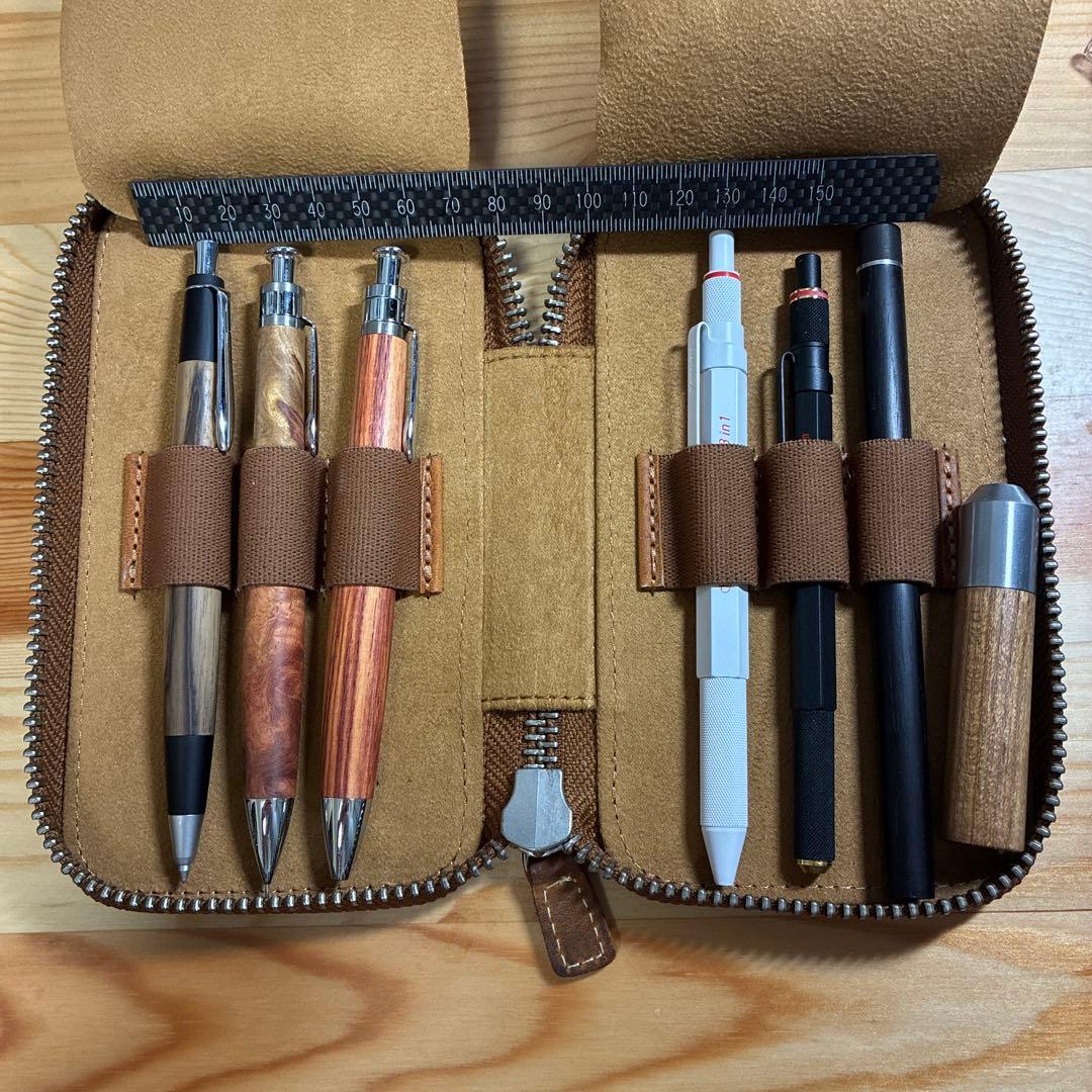 高級木製ボールペン・シャープペンシルセット 野原工芸、工房楔、ロットリング
