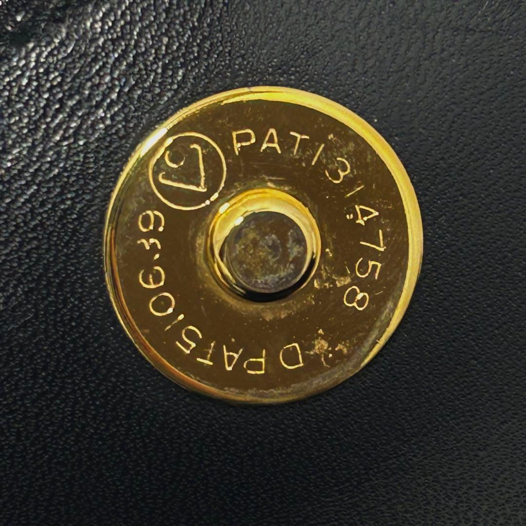 美品 ハナエモリ 2way フォーマルバッグ 黒 リボン レザー ハンドバッグ