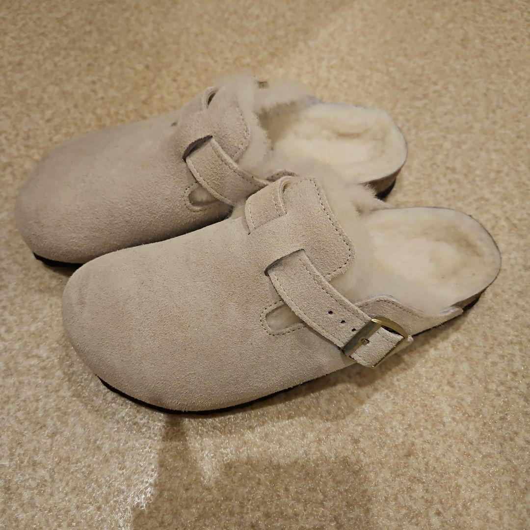 BIRKENSTOCK ベージュボア ボストン