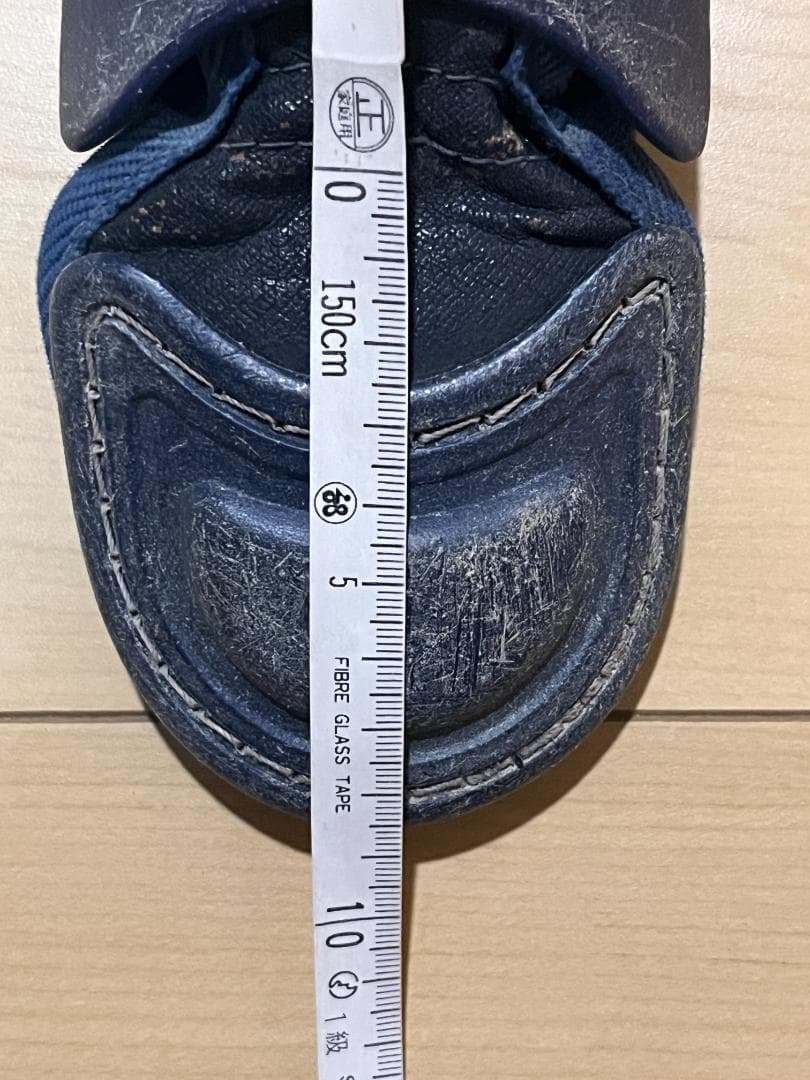 野球 ミズノ キャッチャー防具 プロテクター レガース ネイビー 少年低学年向け