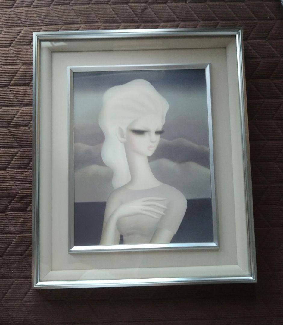 東郷青児　山なみ　洋画家　限定復刻　保証書付き