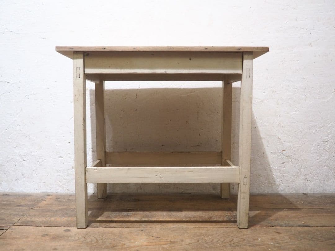 1270 ビンテージ　ペンキのテーブル　デスク　作業台　レトロ　シャビー　古家具
