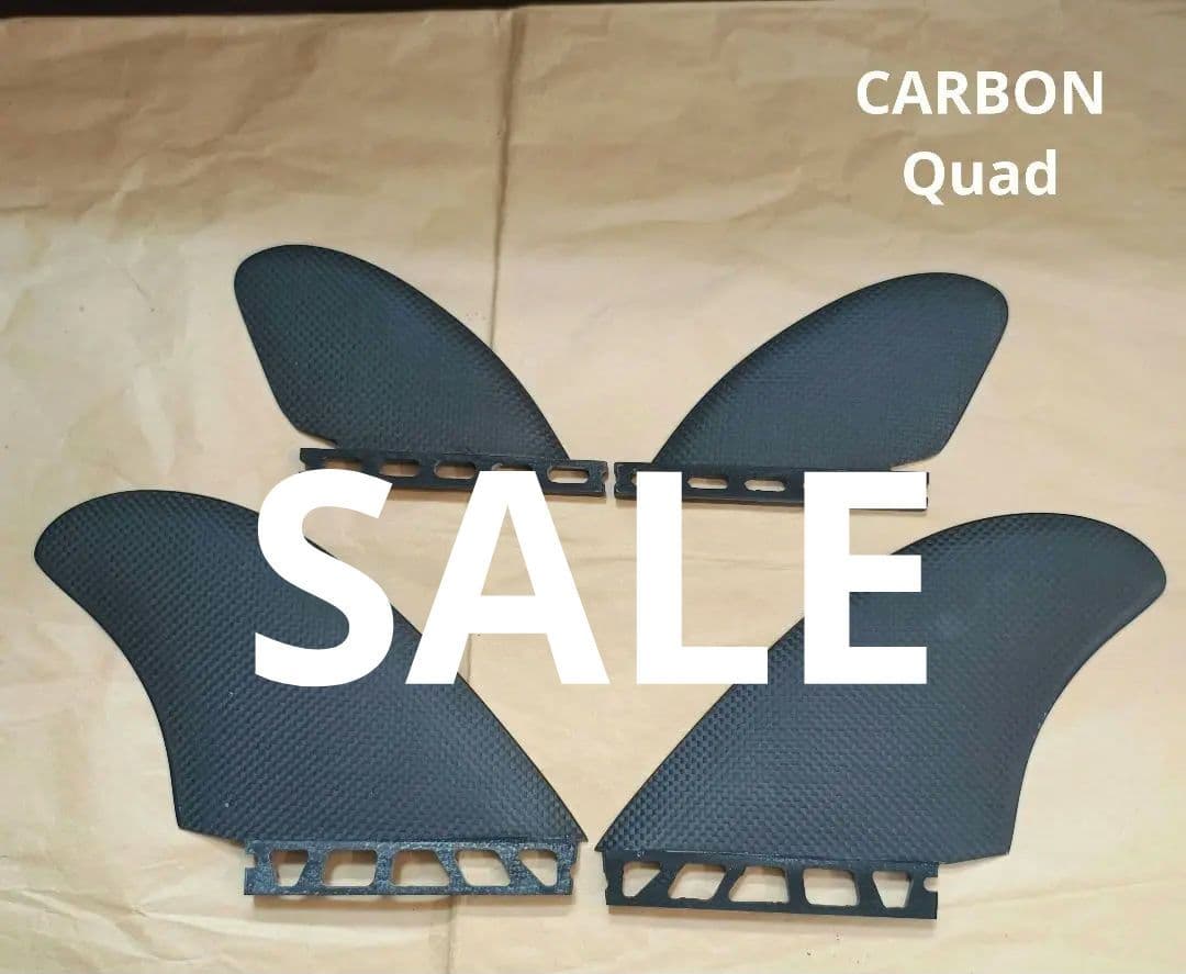カーボン　クワッドフィン　フューチャーフィン対応　ツインフィン　リアフィン