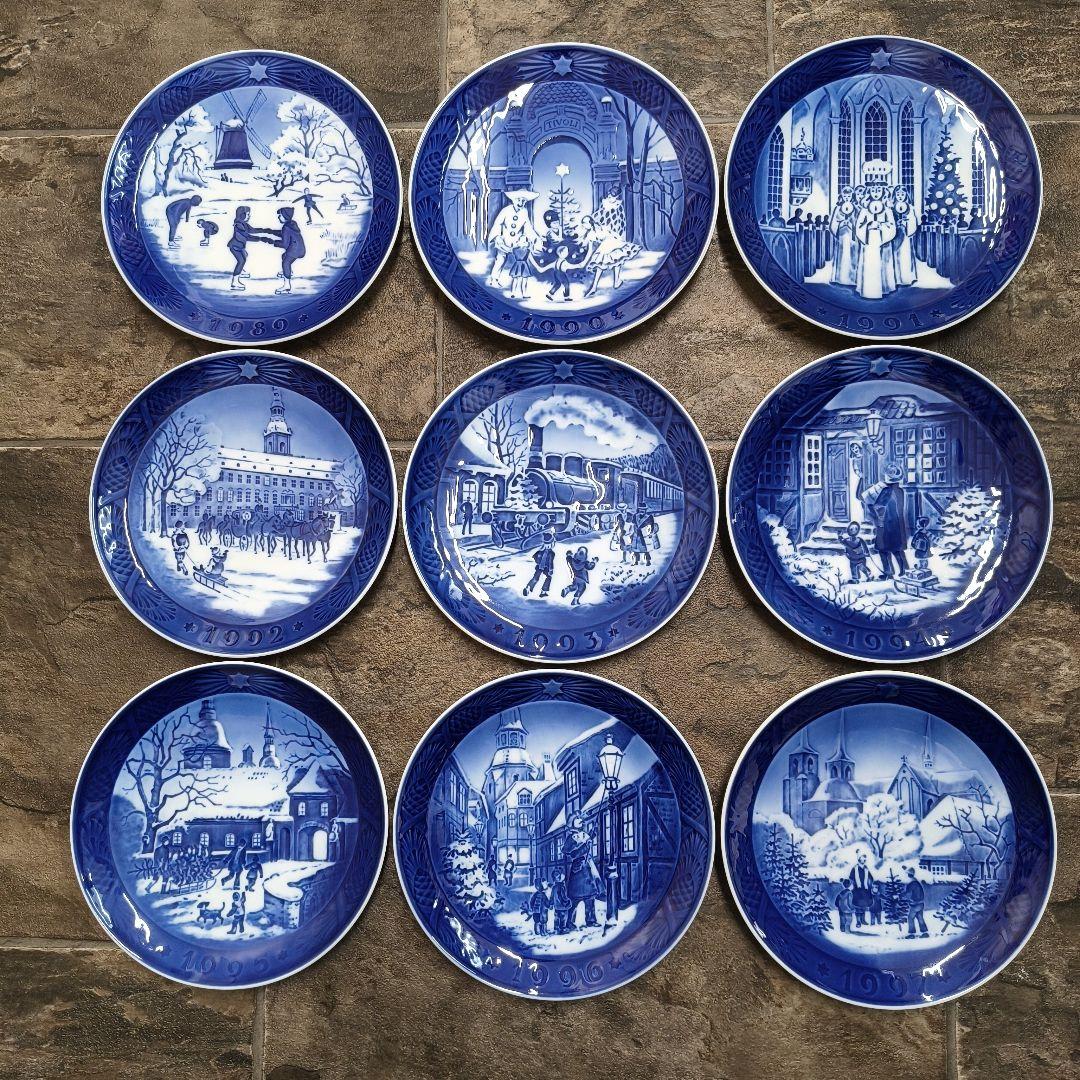   イヤープレート、クリスマスプレート年代別21枚