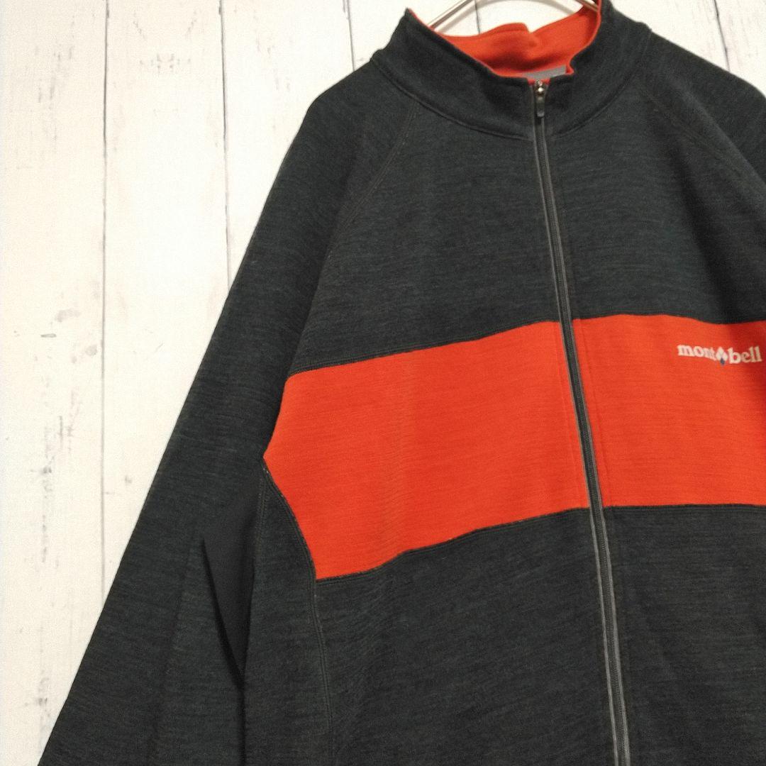 ほぼ新品　モンベル　メリノウールプラス　サイクルジャージ　冬季　中厚手　黒　ＸＬ