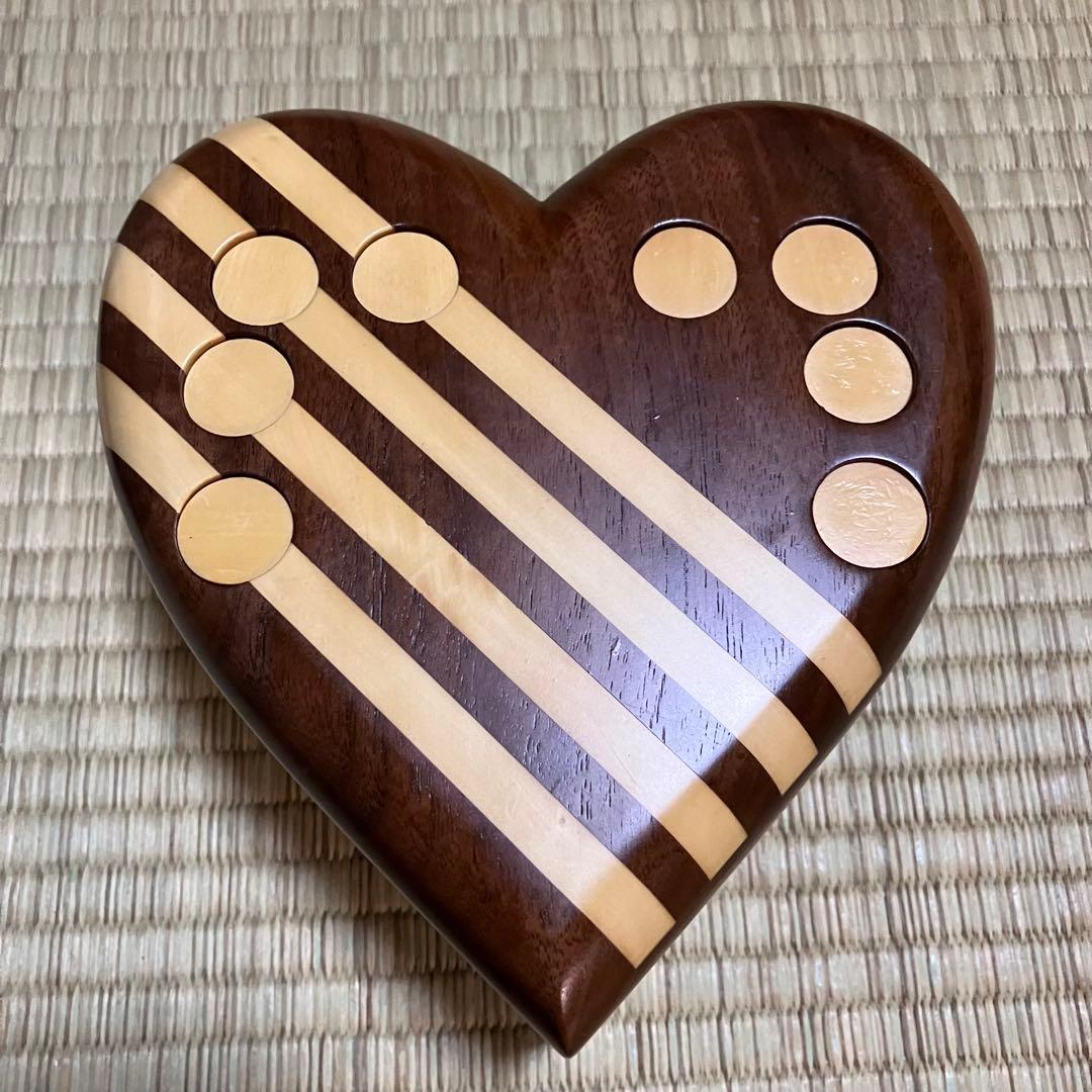 からくり箱 karakuri box 安兵衛 亀井明夫 ハート型 秘密箱 希少