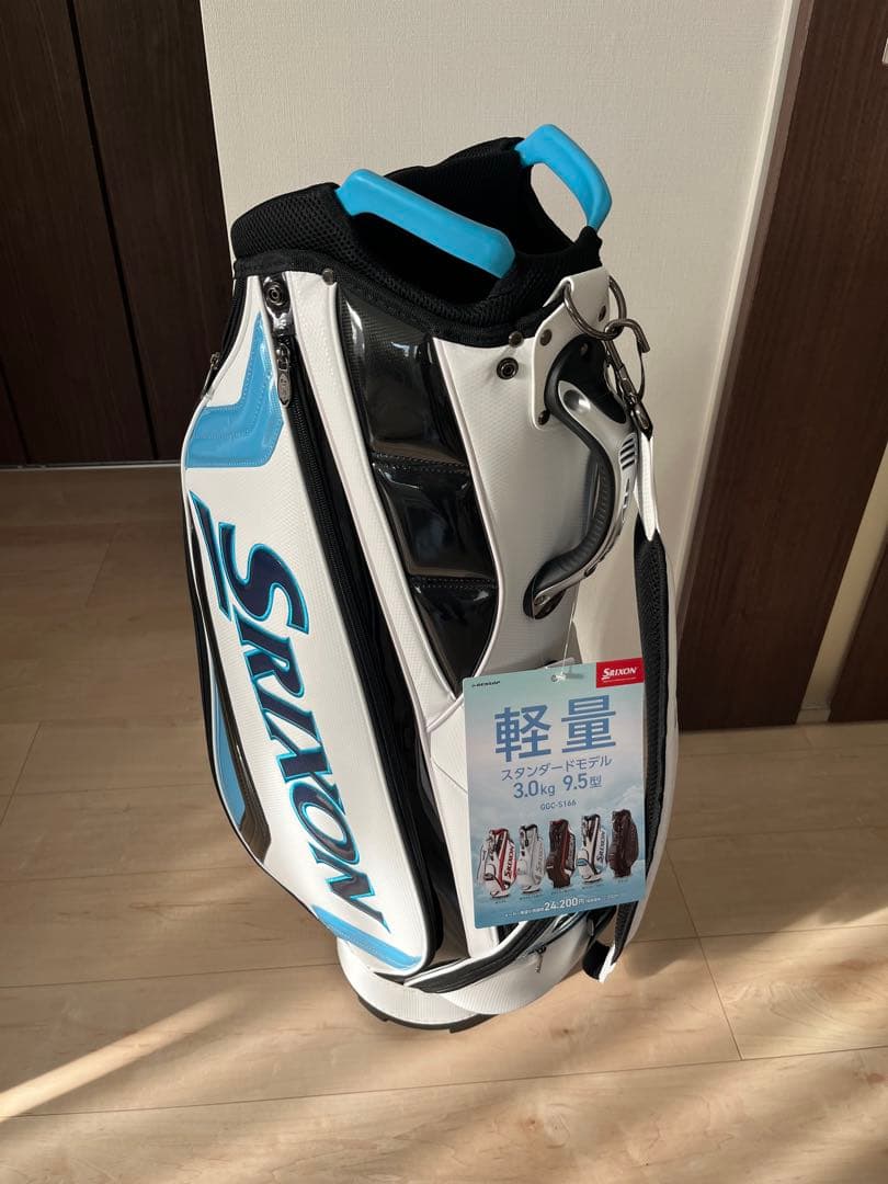 M*7様 SRIXON 軽量ゴルフバッグ ホワイト/ブルー