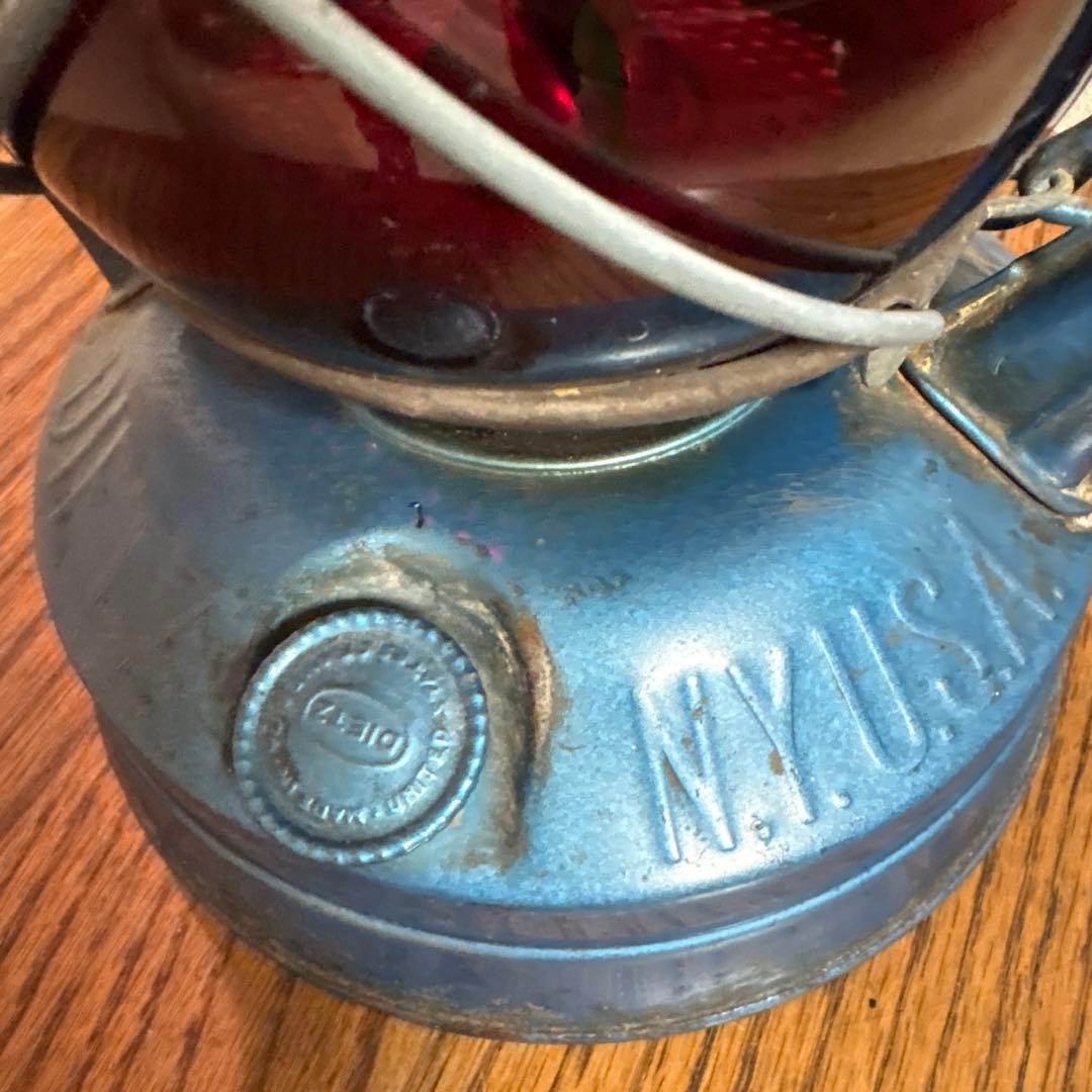 DIETZ オイルランタン　アンティーク　レッドグローブ　実働可能