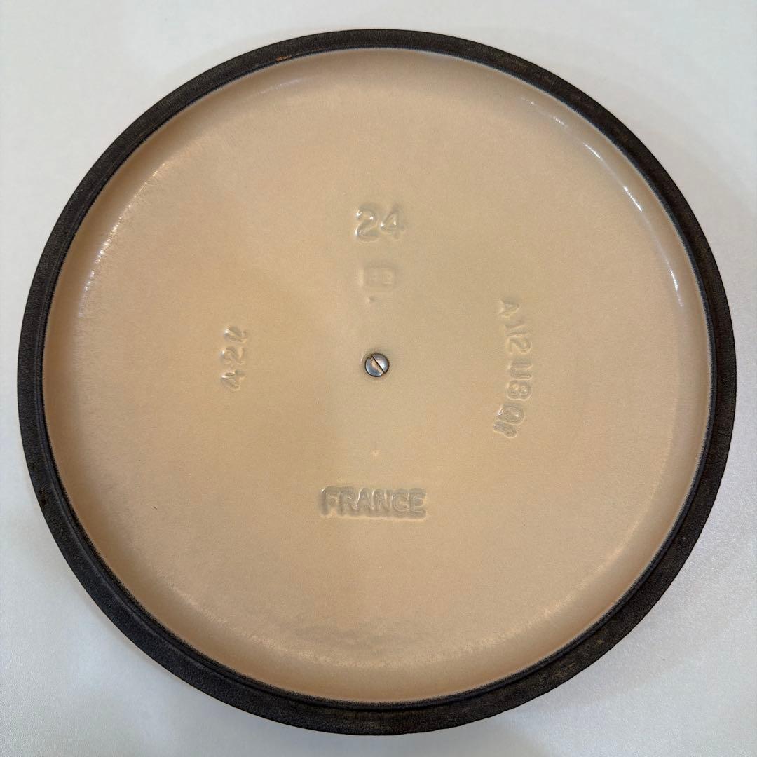 LE CREUSET ココット ロンド 両手鍋 24cm オレンジ