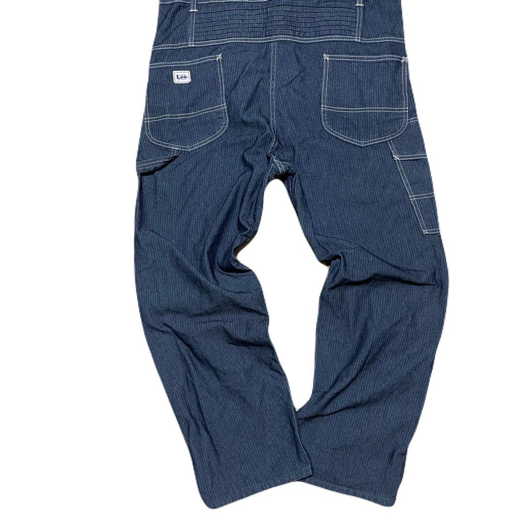 LEE ネイビー ストライプ つなぎオーバーオール つなぎ 使用頻度少なめ