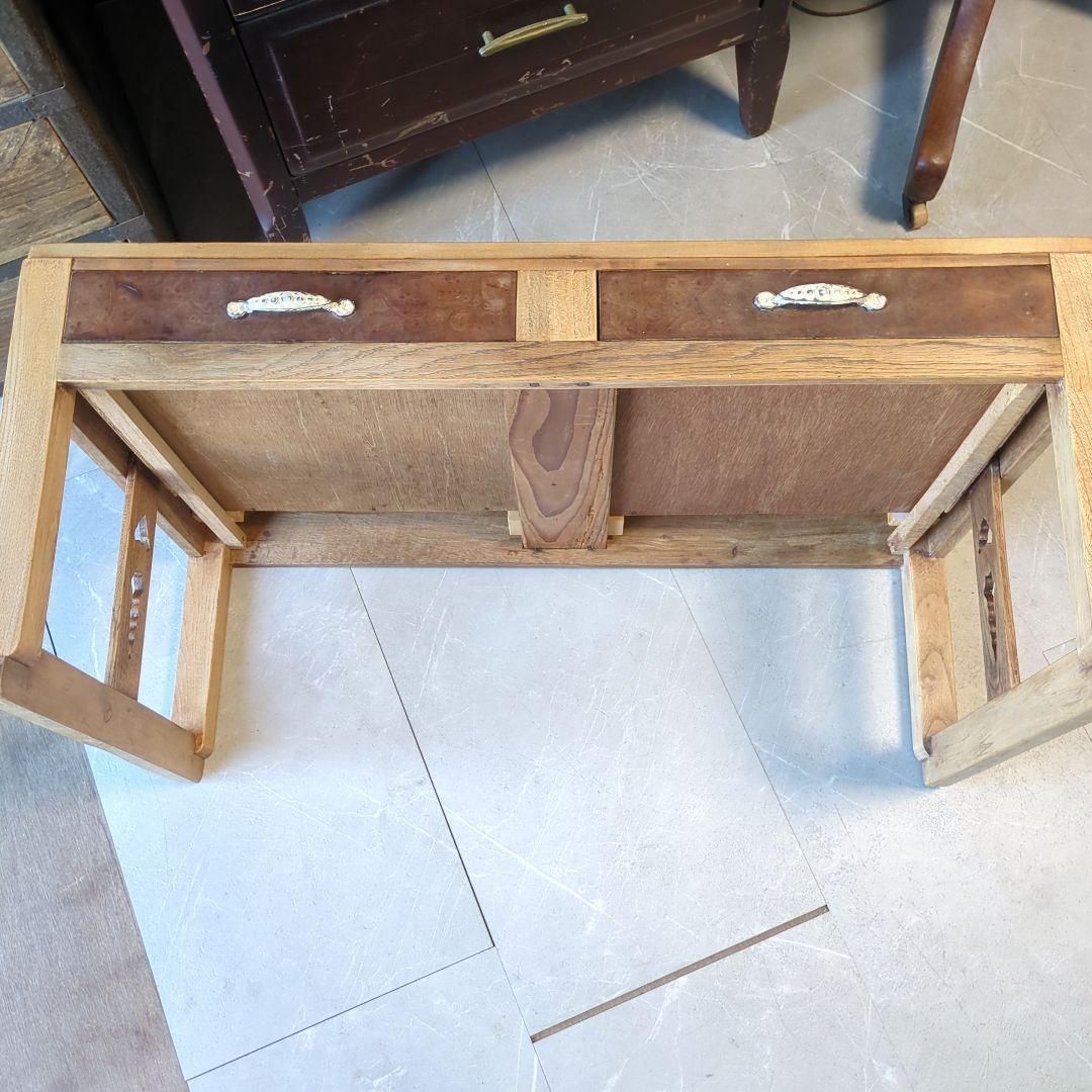 アンティーク文机　花台　飾り台　サイドテーブル　古道具