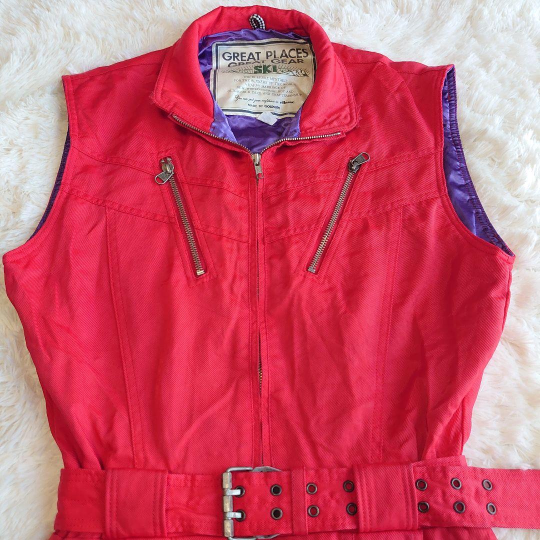 エレッセ スキー スノーボードウェア セットアップ ロゴ刺繍 レトロ M