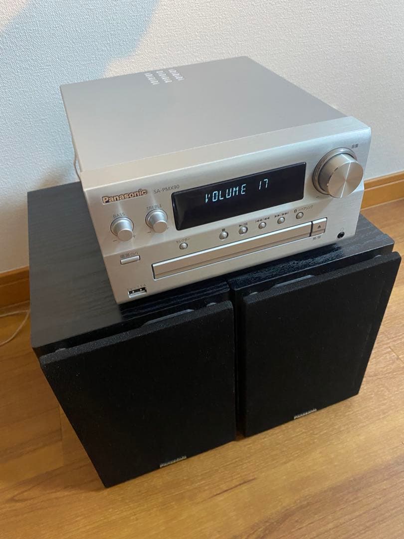 Panasonic ミニコンポ ハイレゾ音源対応 シルバー SA-PMX90