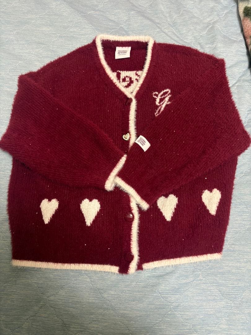 Gelato Pique ラメフェザーカーディガン