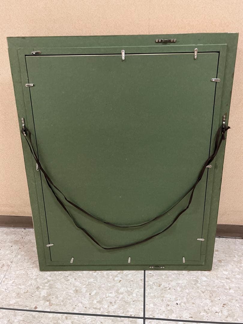 東山魁夷【夕静寂】朱印 額装付 希少