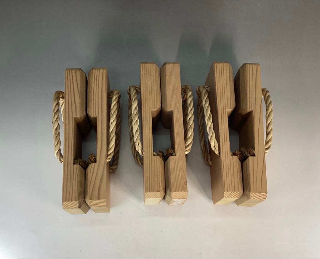 【中古品】露地下駄　駒下駄　3足セット①（紙箱）USED〈税込•送料込〉