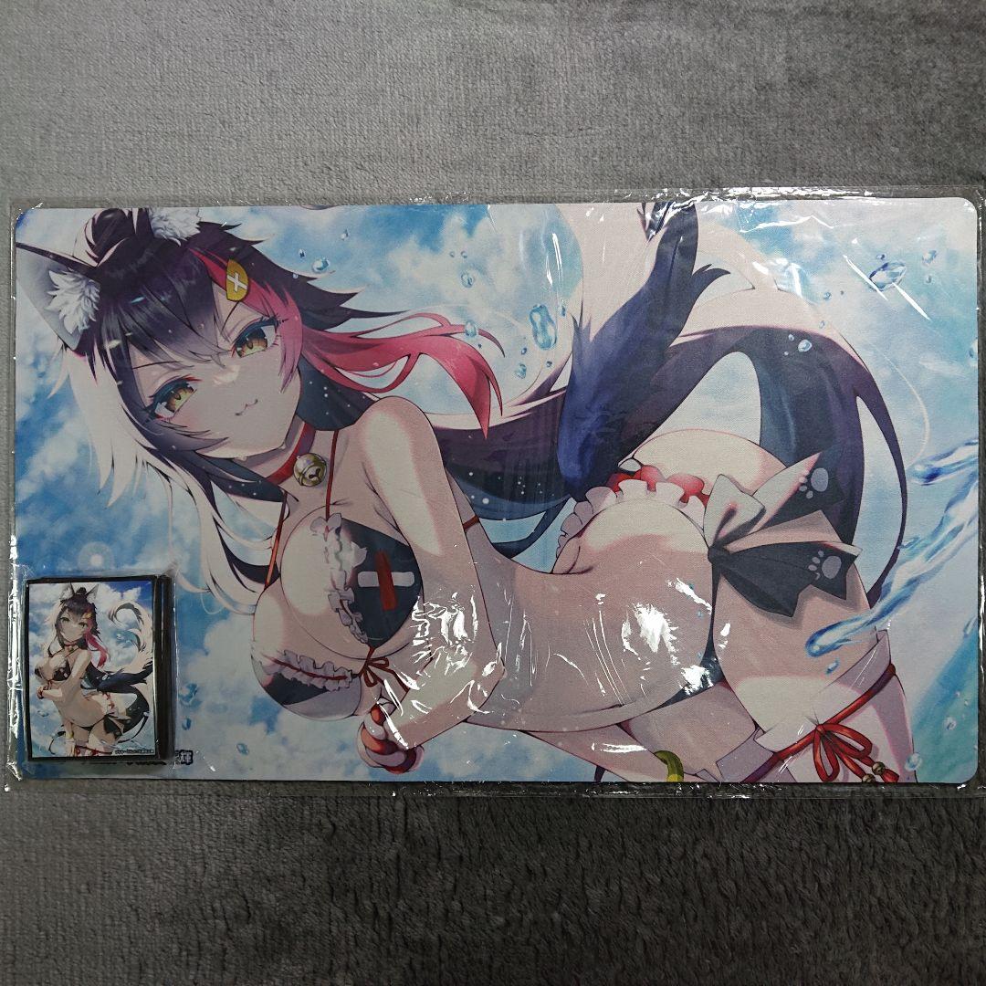 α1 ホロライブ 水しぶき&水着 大神ミオ スリーブ&プレイマット