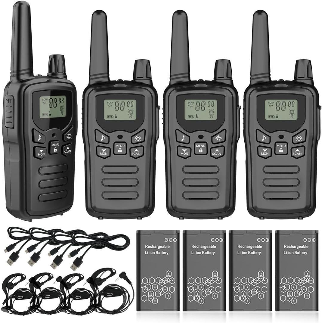 【M2807-130-100】インカム 特定小電力 トランシーバー 4台セット