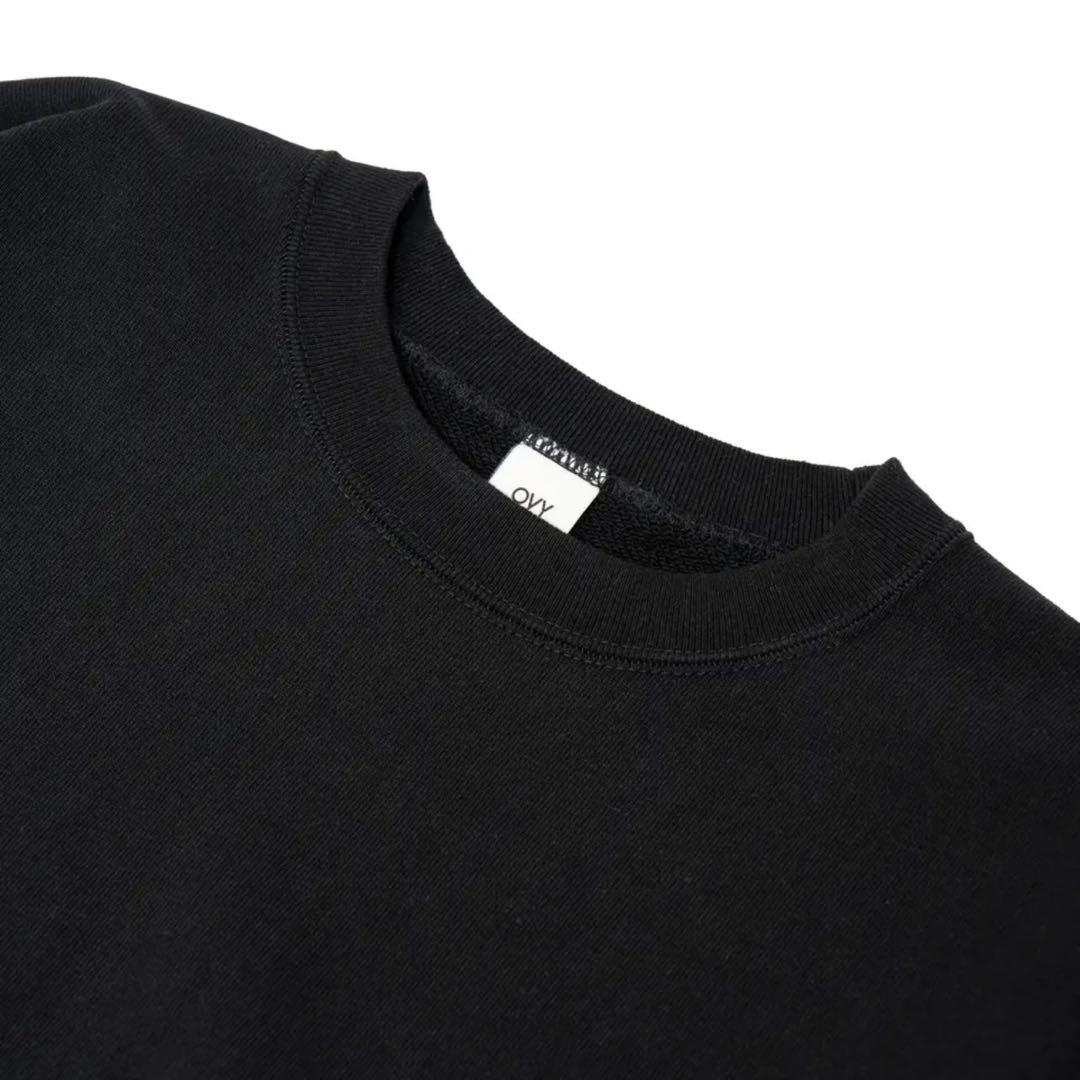 新品 OVY Original Fabric Basic Crew Sweat黒