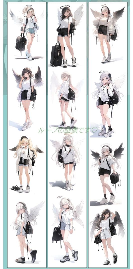 廃盤品✩J671＃翼装飞行(PET)切り売り海外人物女の子AIマステ