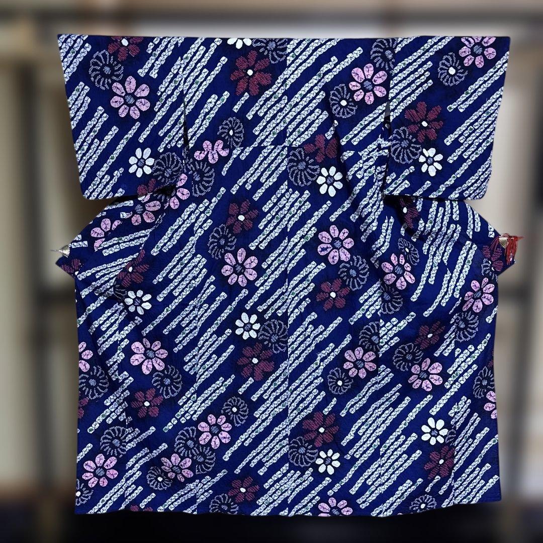 【美品】有松鳴海絞り浴衣セット 高級感◎ フルセット　５点　大人浴衣　推し色