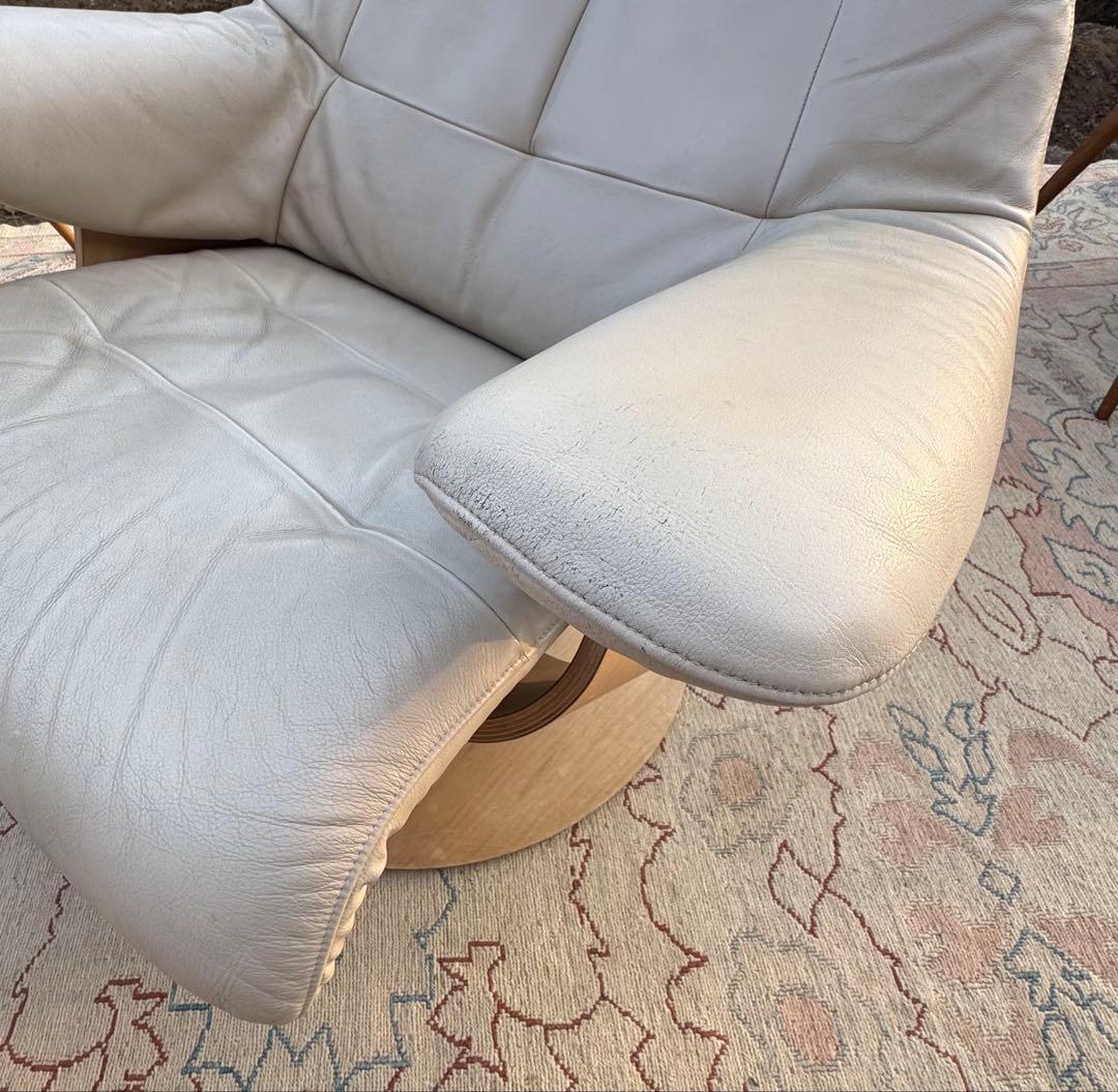 カリモク THE FIRST リクライナー＆オットマン L 本革