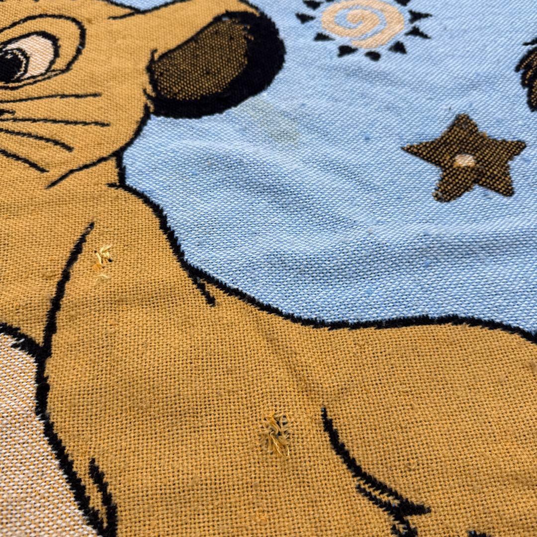 ディズニー　ライオンキング　ブランケット　マルチカバー　ラグ　150x131