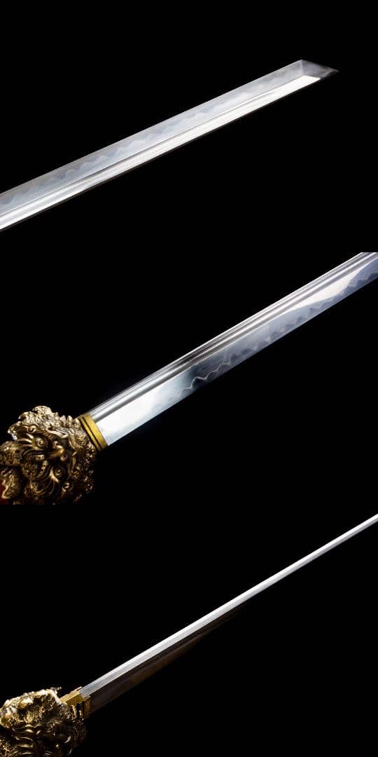 帝食唐刀-高炭素鋼焼刃 古兵器 武具　刀装具　日本刀　模造刀 居合刀