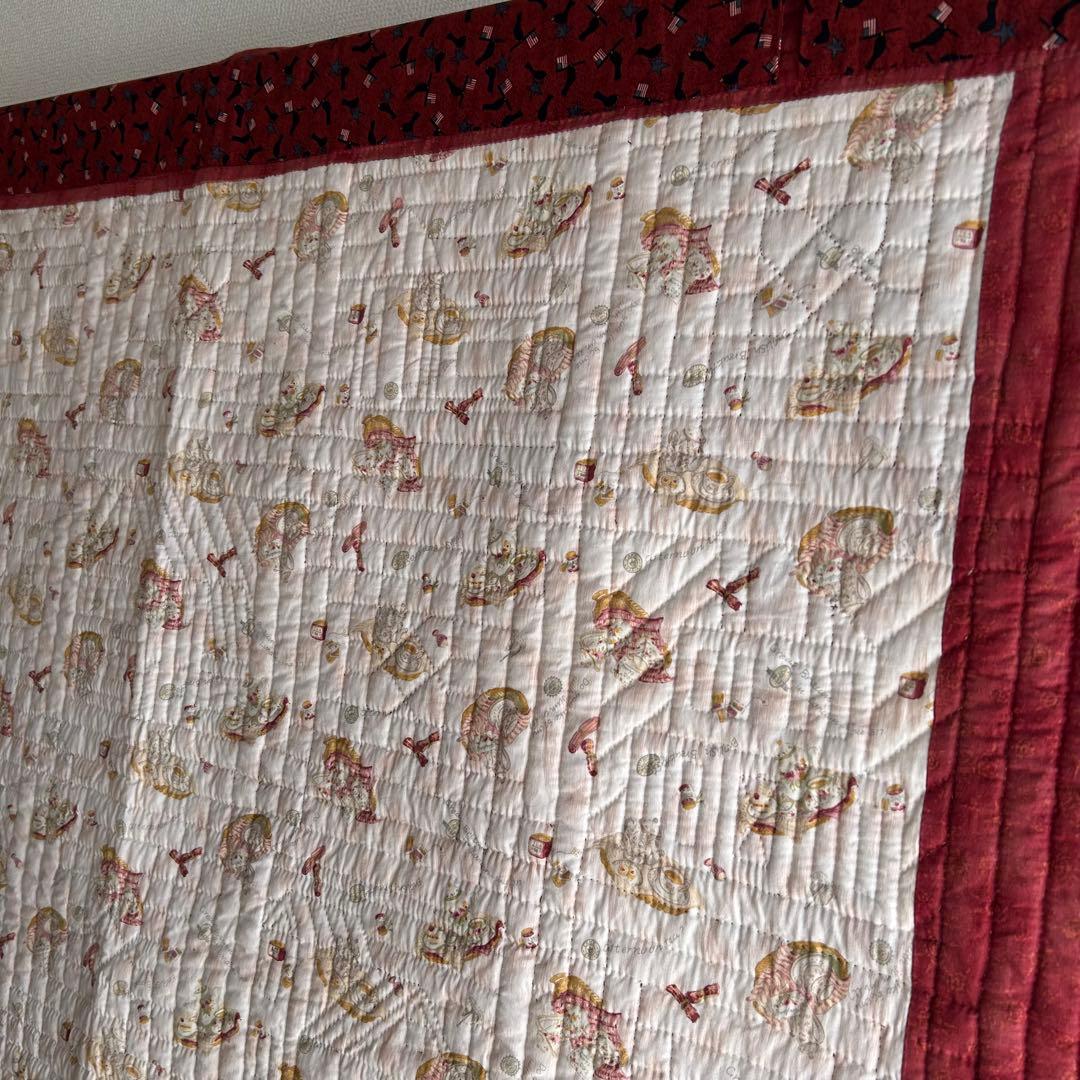 ハンドメイド パッチワーク ハウスタペストリー