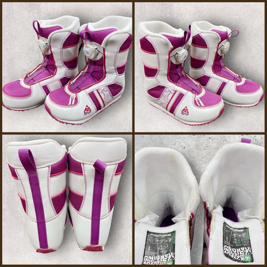 K2 【LIL KANDI】スノーボードセット キッズ 子供用 ピンク ジュニア