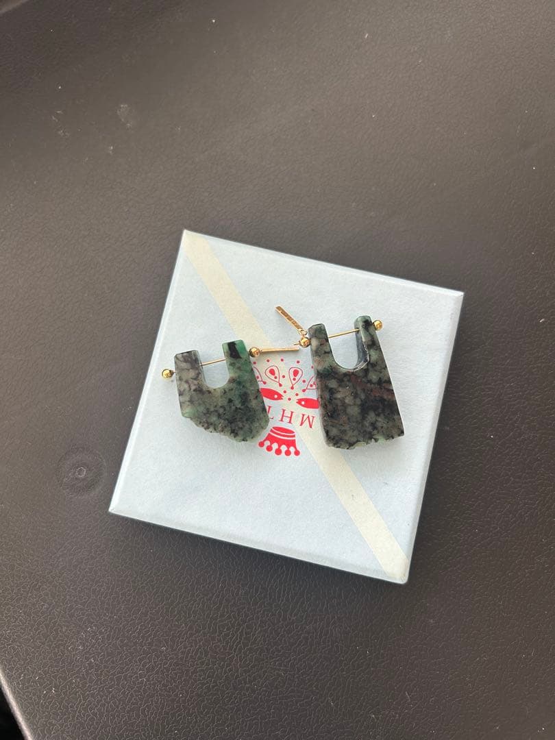 MONAKAjewellery ロックピアスエメラルド(片耳用)