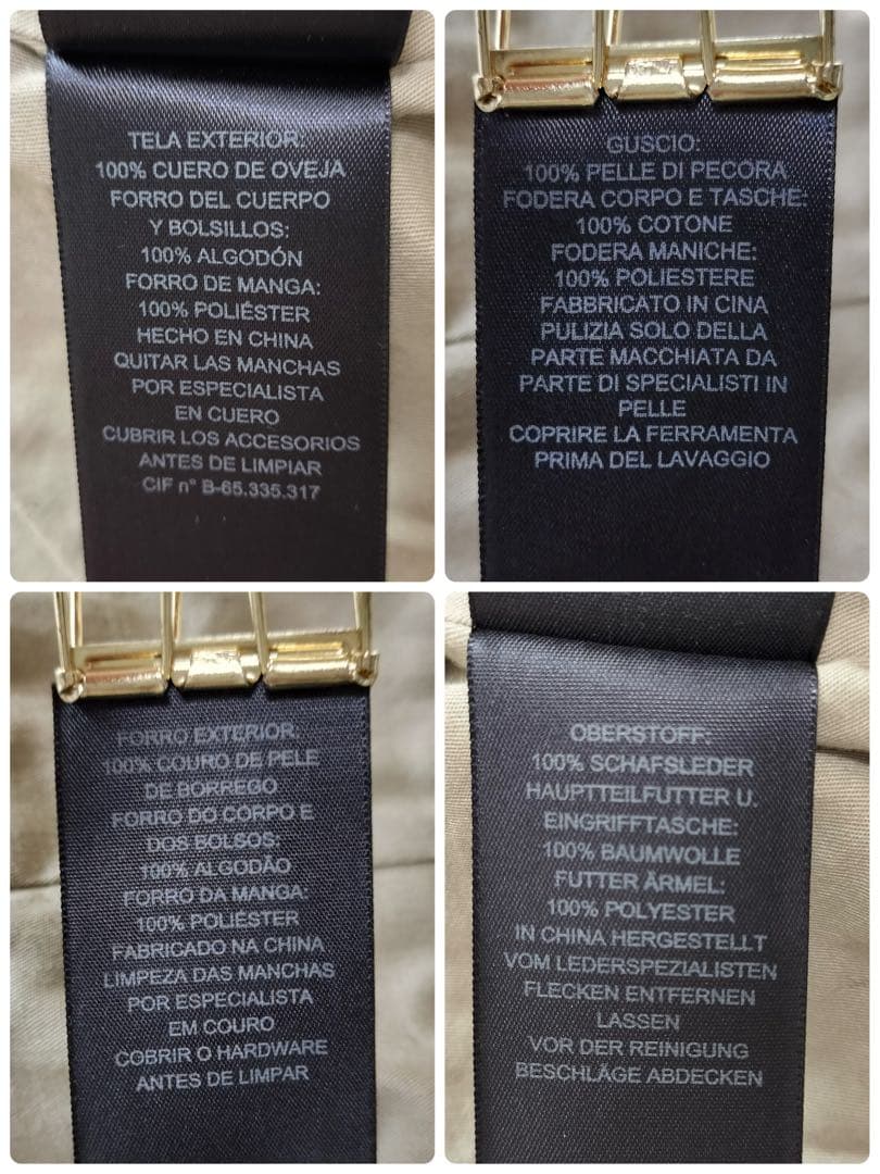 専用☆美品 希少サイズ COACH シープスキン シングルライダース XS