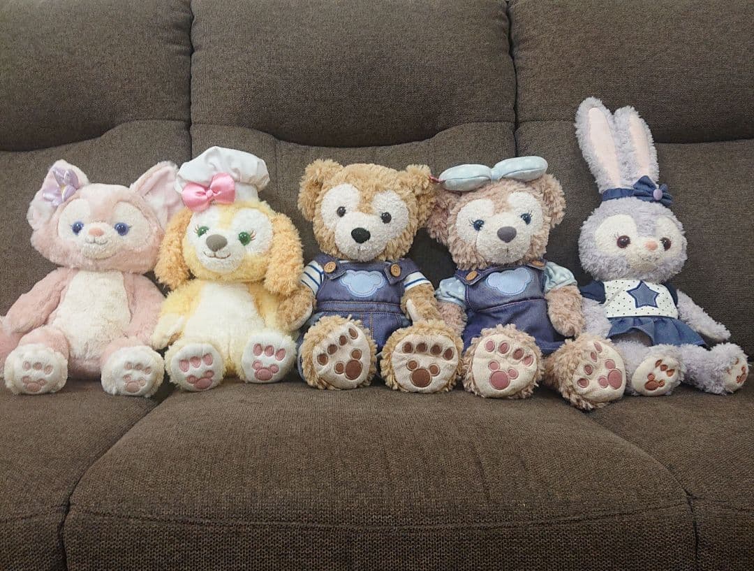 ディズニーシー ダッフィー&フレンズ ぬいぐるみ Sサイズ 5体セット デニム