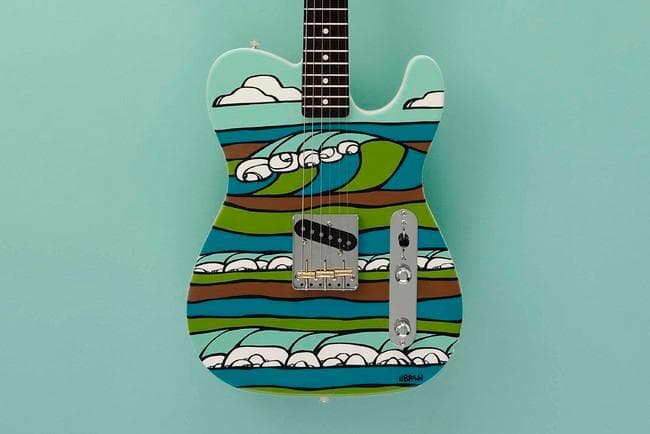 世界限定15本 Fender Art Canvas Heather Brown