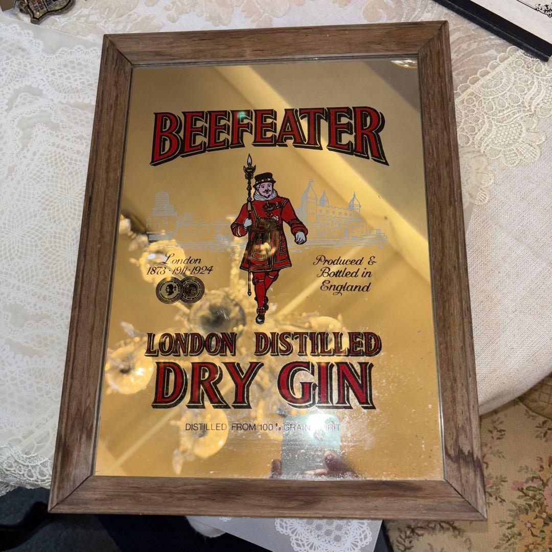 Beefeater ミラー ロンドン風景のパブミラー