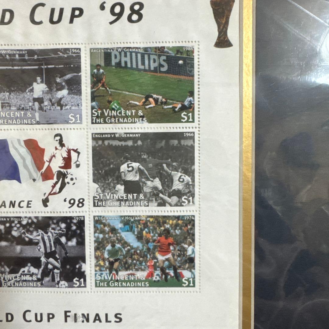 切手　football 1998年WORLD CUP記念　France サッカー