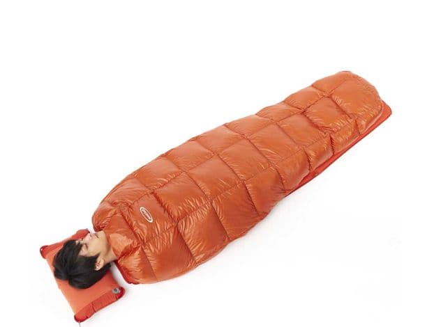 [美品]　800FP　ダウン スリーピングラップ #5 ロング　モンベル