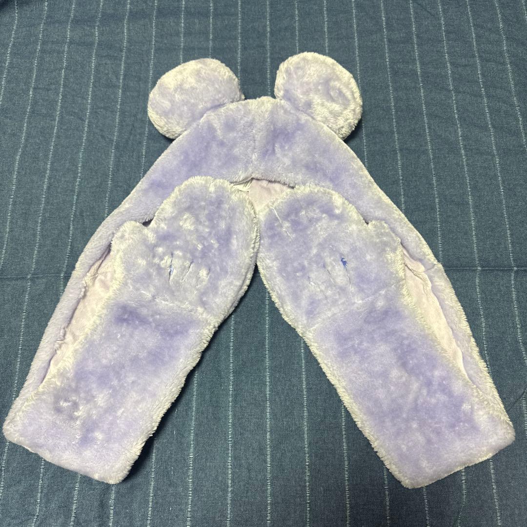 東京ディズニーリゾート 紫色キャップ 耳付き