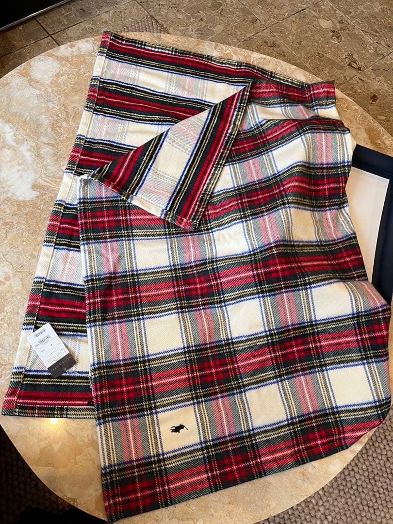 Ralph Lauren タータンチェック ブランケット 100x140cm